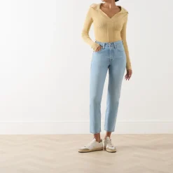 501® High-Rise Straight Leg Cropped Jeans