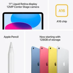 Best APPLE 11 Inch iPad 128GB Yellow