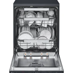 14 Place Setting TrueSteam™ Full Size Freestanding Dishwasher Matte Black