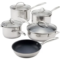 7000 Profile Five-Piece Draining Saucepan Set