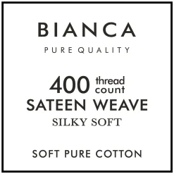 Fashion BIANCA 400 TC Cotton Sateen Fitted Sheet