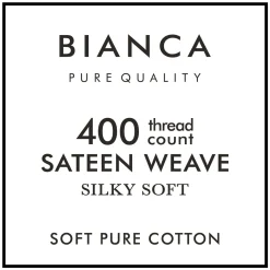 New BIANCA 400 TC Cotton Sateen Pillowcase
