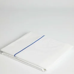 300 Thread Count Blue Rolenio Percale Flat Sheet