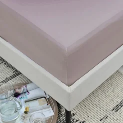 Best THE LYNDON COMPANY 200 Thread Count Cotton Percale Fitted Duck Pink