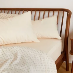 Best FOXFORD 300 Thread Count Cream Fitted Sheet