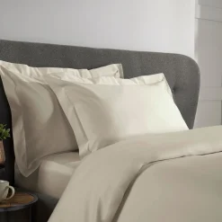Best KARLA BREE 1000 Thread Count Duvet Cover Ivory