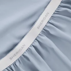 1000 Thread Count Fitted Sheet Soft Blue