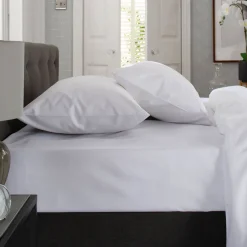 1000 Thread Count Fitted Sheet White