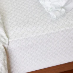 300 Thread Count Green Trellis Fitted Sheet