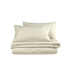 New CHRISTY 200 Thread Count Organic Percale Duvet Set Hazelnut