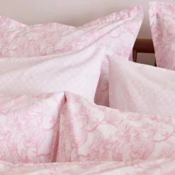 300 Thread Count Pink Trellis Pillowcase Set