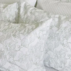 Fashion FOXFORD 300 Thread Count Sage Magnolia Duvet Set