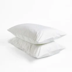 Clearance FOXFORD 300 Thread Count Sage Trellis Pillowcase Set