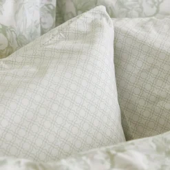 Clearance FOXFORD 300 Thread Count Sage Trellis Pillowcase Set