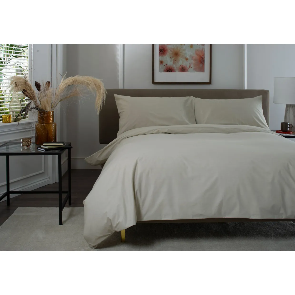 400 Thread Count Sateen Duvet Set Natural