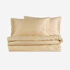 Sale CHRISTY 400 Thread Count Sateen Duvet Set Gold