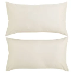 400 Thread Count Sateen King Pillowcase Pair Ivory