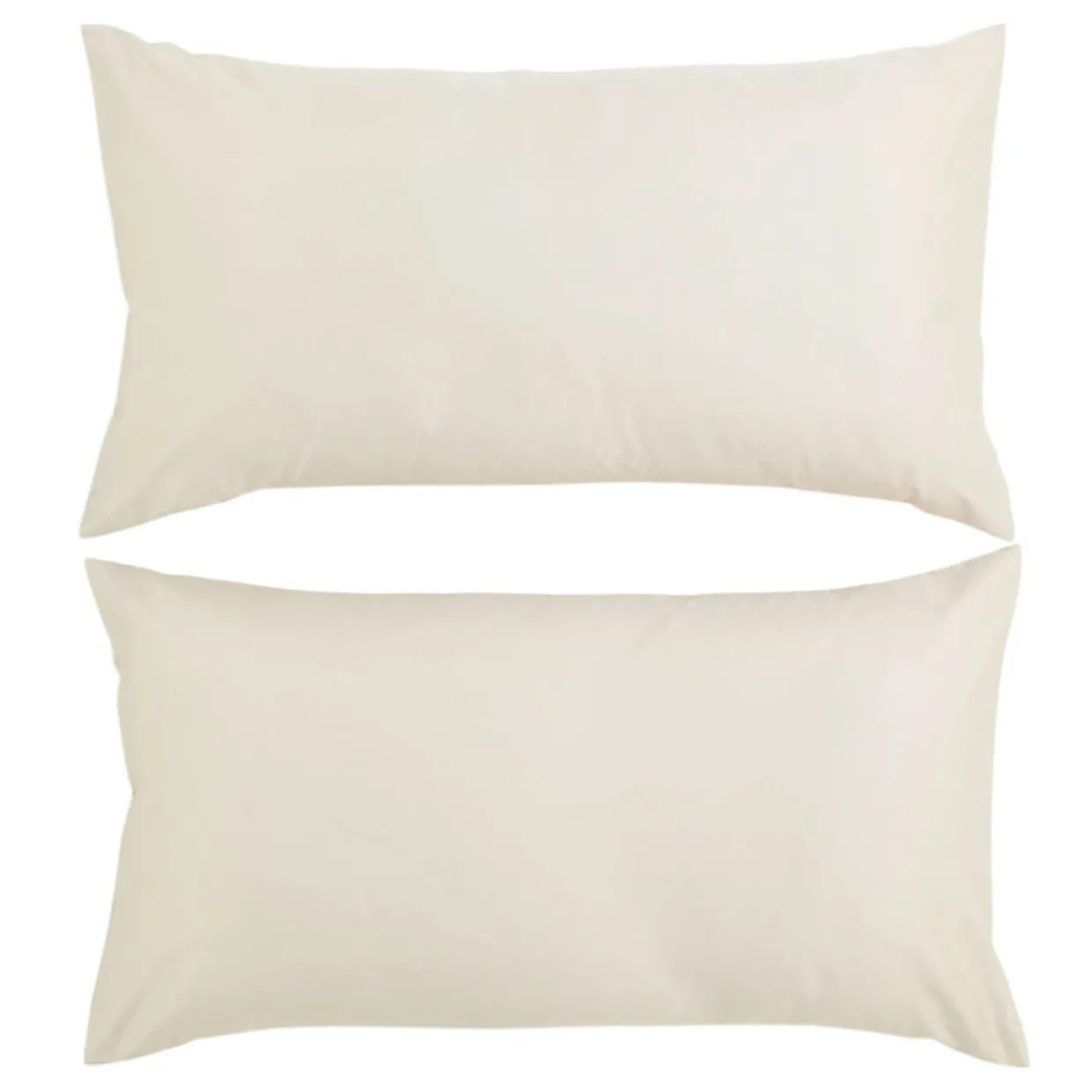 400 Thread Count Sateen King Pillowcase Pair Ivory