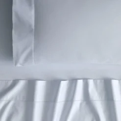 1000 Thread Count Standard Pillowcase Pair Soft Blue