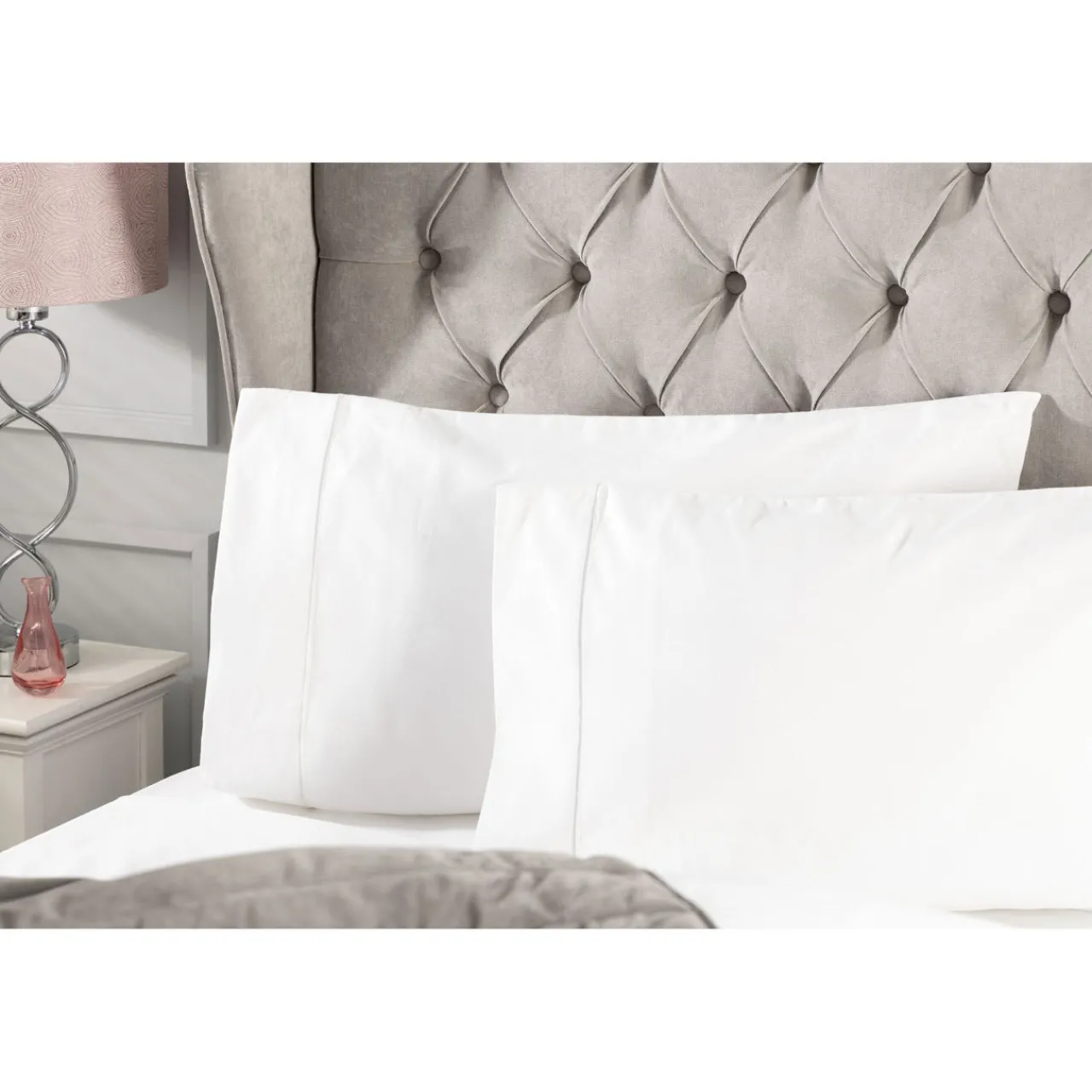 Discount BELLEDORM 1000 Thread Count Standard Pillowcase White