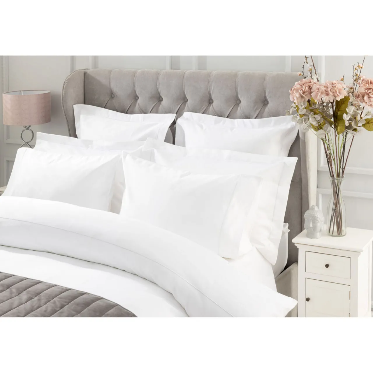 Discount BELLEDORM 1000 Thread Count Standard Pillowcase White