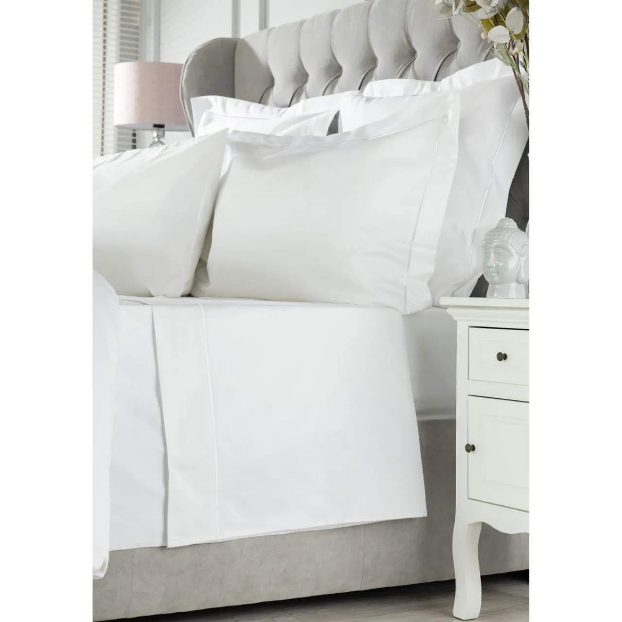 Discount BELLEDORM 1000 Thread Count Standard Pillowcase White