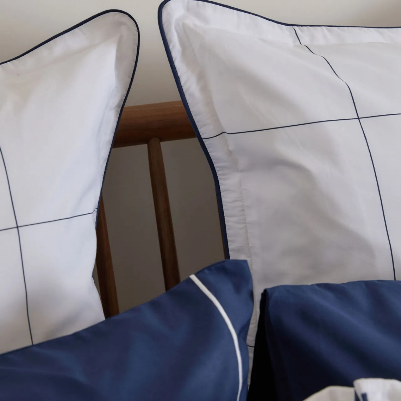 Outlet FOXFORD 300 Thread Count Windowpane Oxford Pillowcase