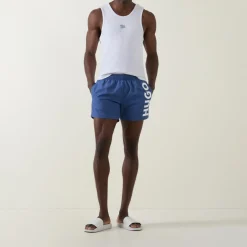New HUGO Abas Logo Swim Shorts