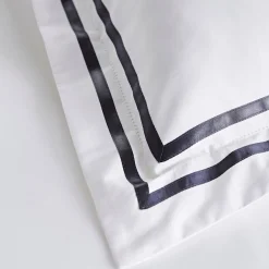 Abbot Duvet Set White Navy