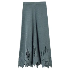 Abstract Lace Knit Skirt