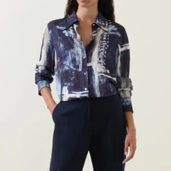 Discount ELENA MIRÒ Abstract Patterned Shirt
