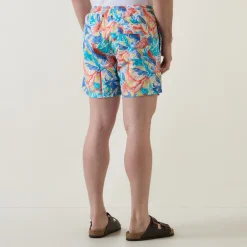 Abstract Print Drawstring Swim Shorts