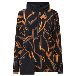 Abstract Print Long-Sleeved Top