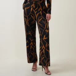 Clearance JOSEPH RIBKOFF Abstract Print Straight Leg Trousers