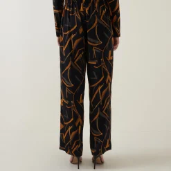 Clearance JOSEPH RIBKOFF Abstract Print Straight Leg Trousers