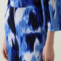 New JOSEPH RIBKOFF Abstract Print Wide Leg Trousers