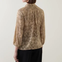 Addison Tonal Dotted Blouse