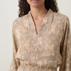 Addison Tonal Dotted Dress