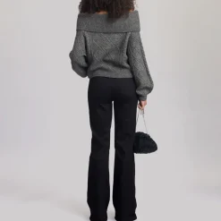Adie Cable Knit Off-The-Shoulder Sweater