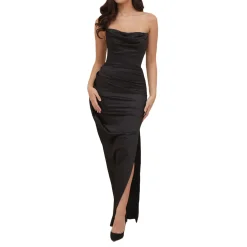 Adrienne Satin Strapless Corset Gown