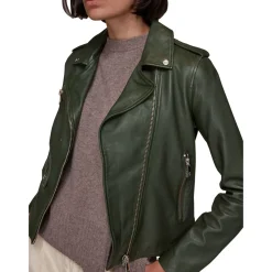 Agnes Pocket Leather Jacket