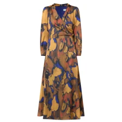 Agnes Printed Wrap Dress
