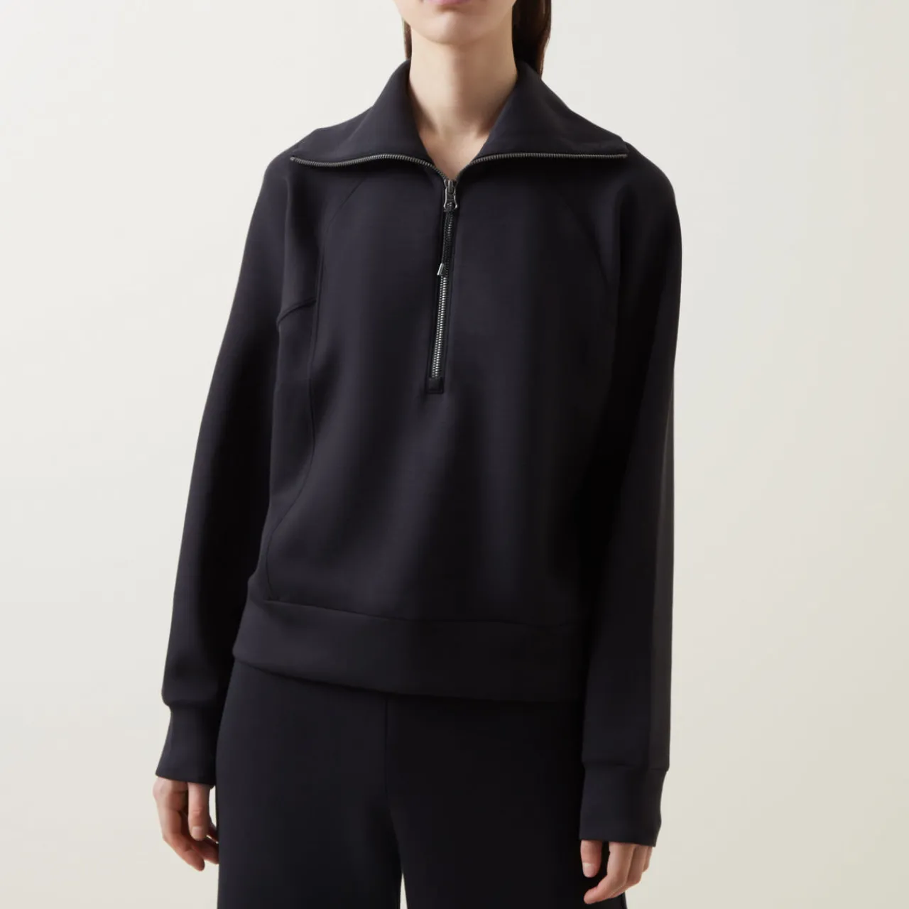 New SPANX AirEssentials Half Zip Sweat Top