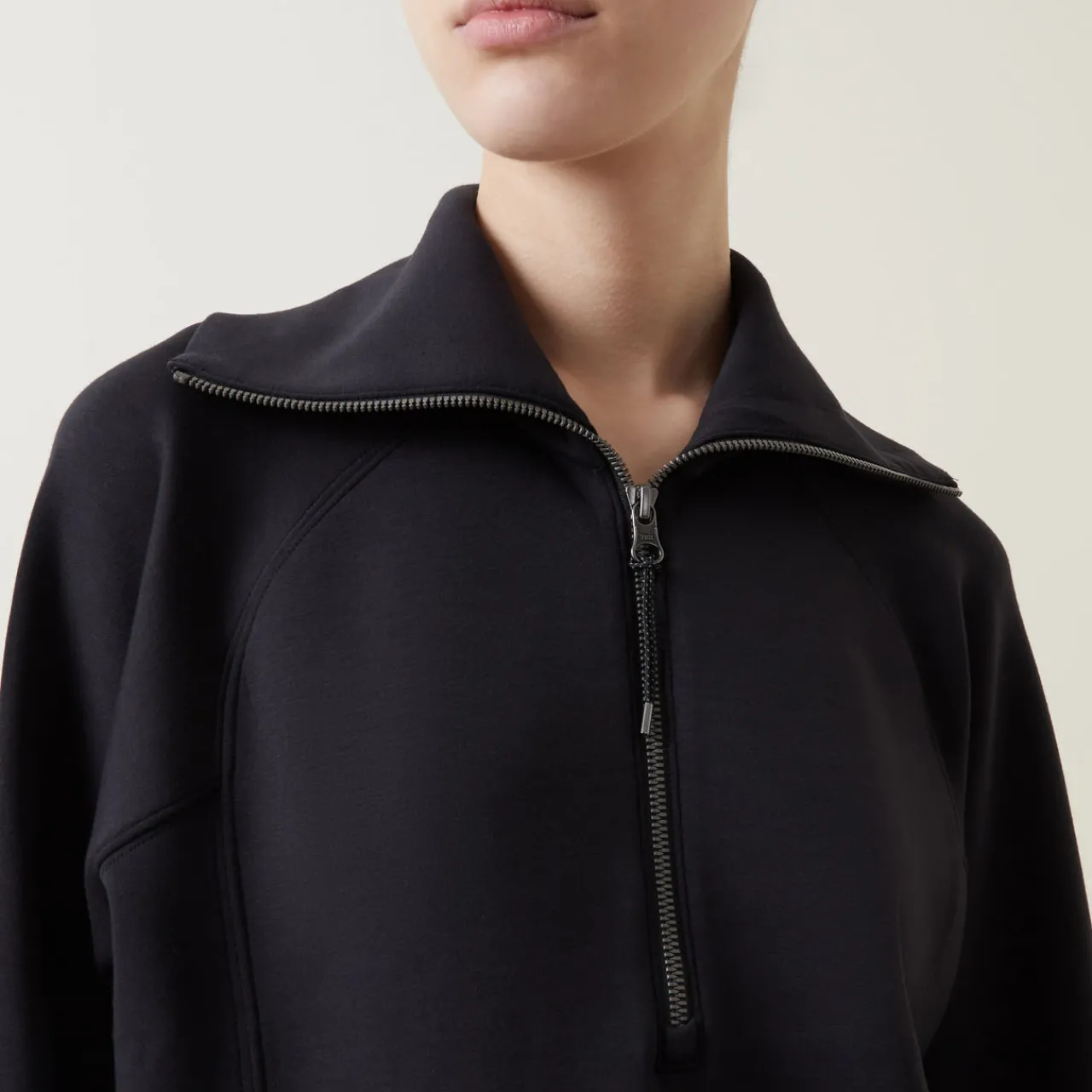 New SPANX AirEssentials Half Zip Sweat Top