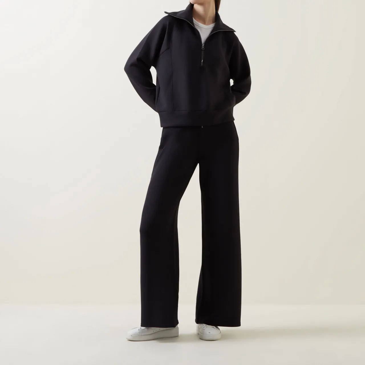New SPANX AirEssentials Half Zip Sweat Top
