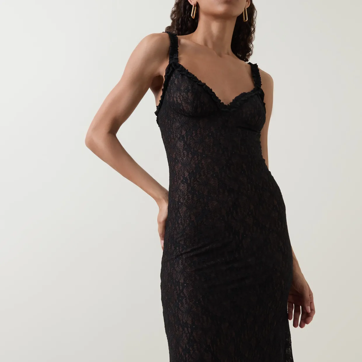 Alegra Lace Flared Dress