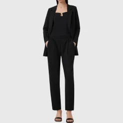 Discount ALLSAINTS Aleida Mid-Rise Tapered Trousers