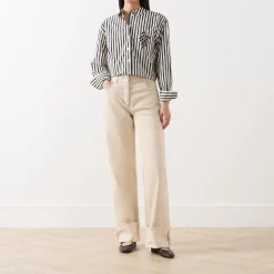 Best FABIENNE CHAPOT Alex Striped Single Cuff Shirt