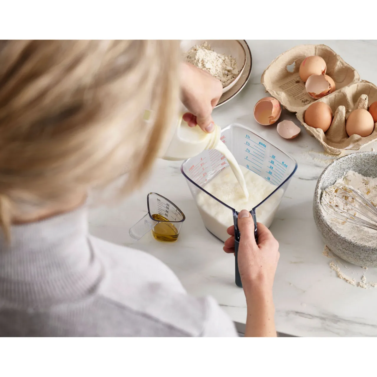 Best JOSEPH JOSEPH Align™ 2-piece Easy-read Measuring Jug Set