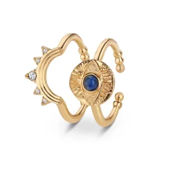 All Seeing Evil Eye Stacking Rings